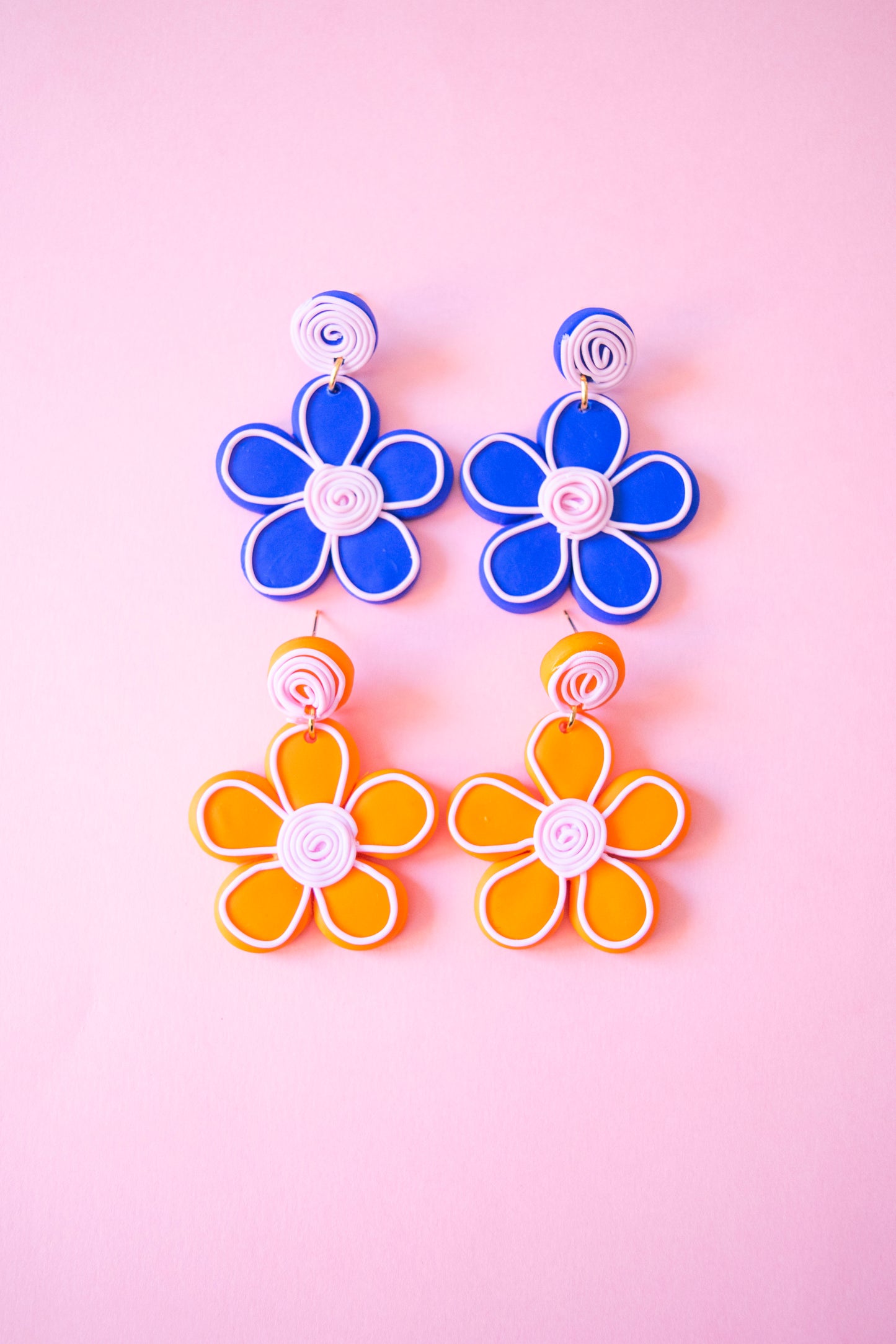 Pendientes flores grandes