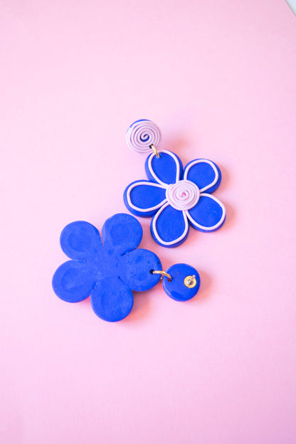 Pendientes flores grandes