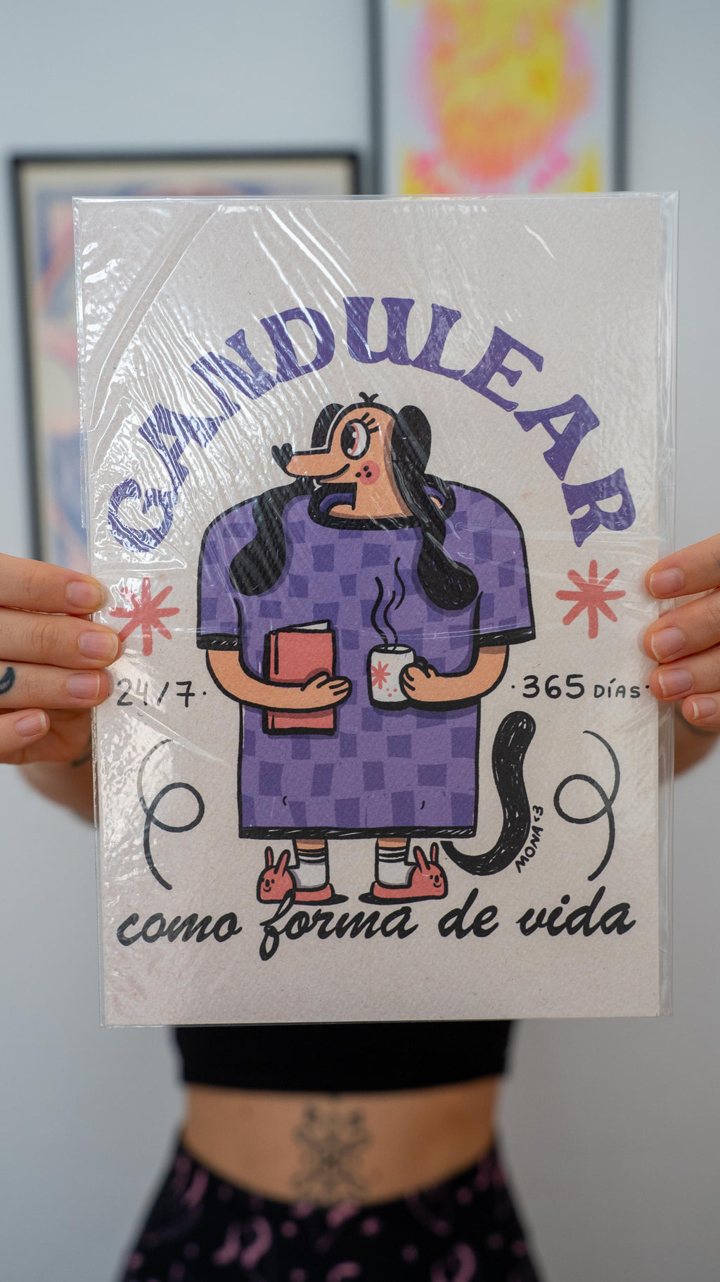 Lámina Perro Gandulear como forma de vida