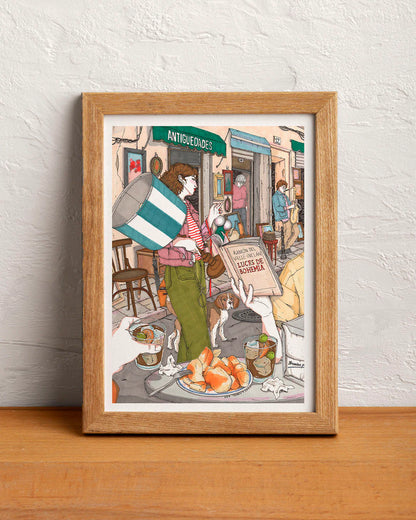 Lámina A3 Chica Rastro