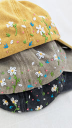 Gorras bordadas margaritas