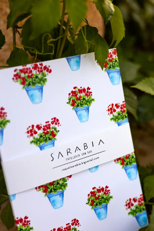 Libreta Geranios