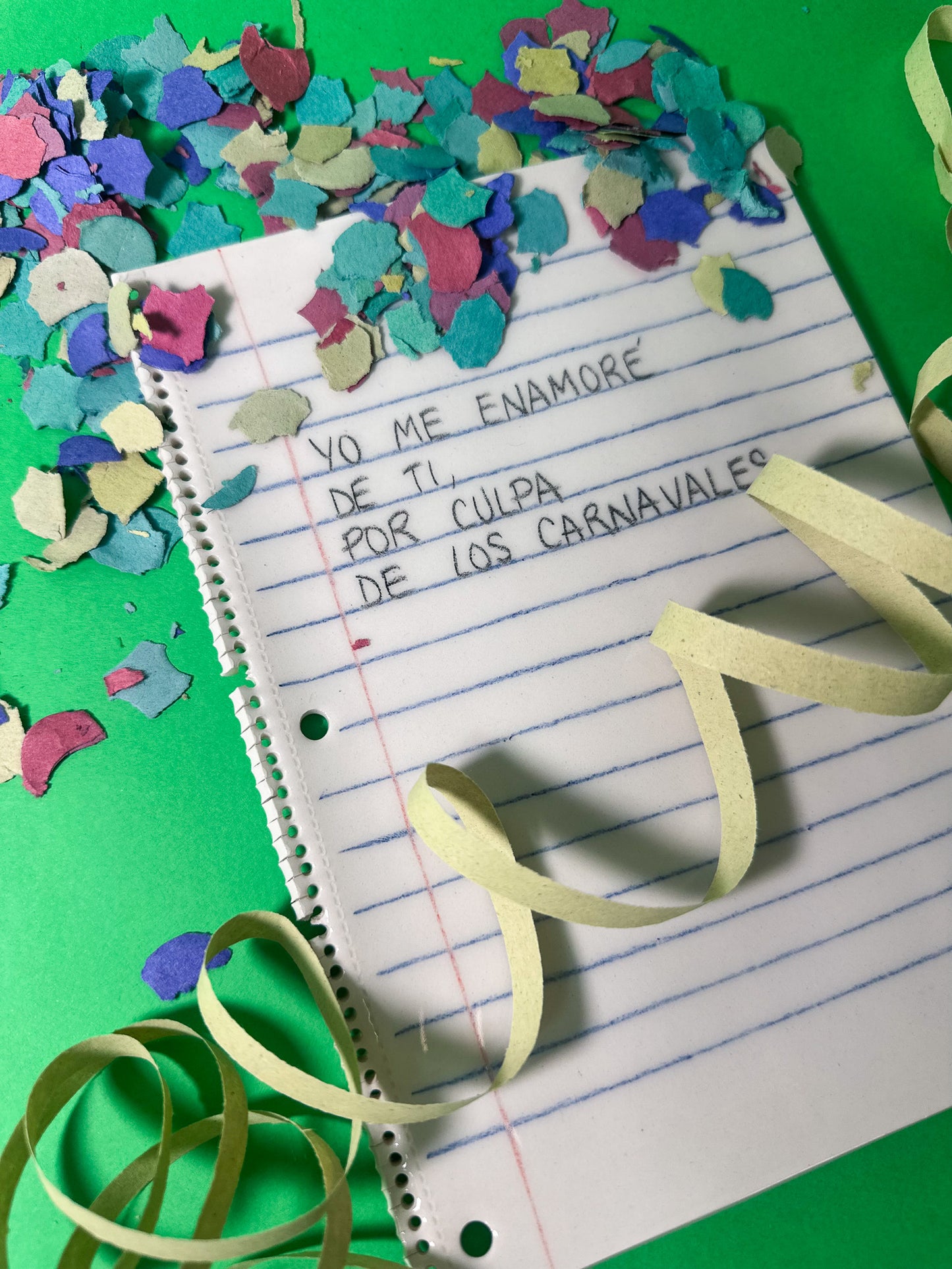 Plato cerámica Me enamoré de ti por culpa de los carnavales