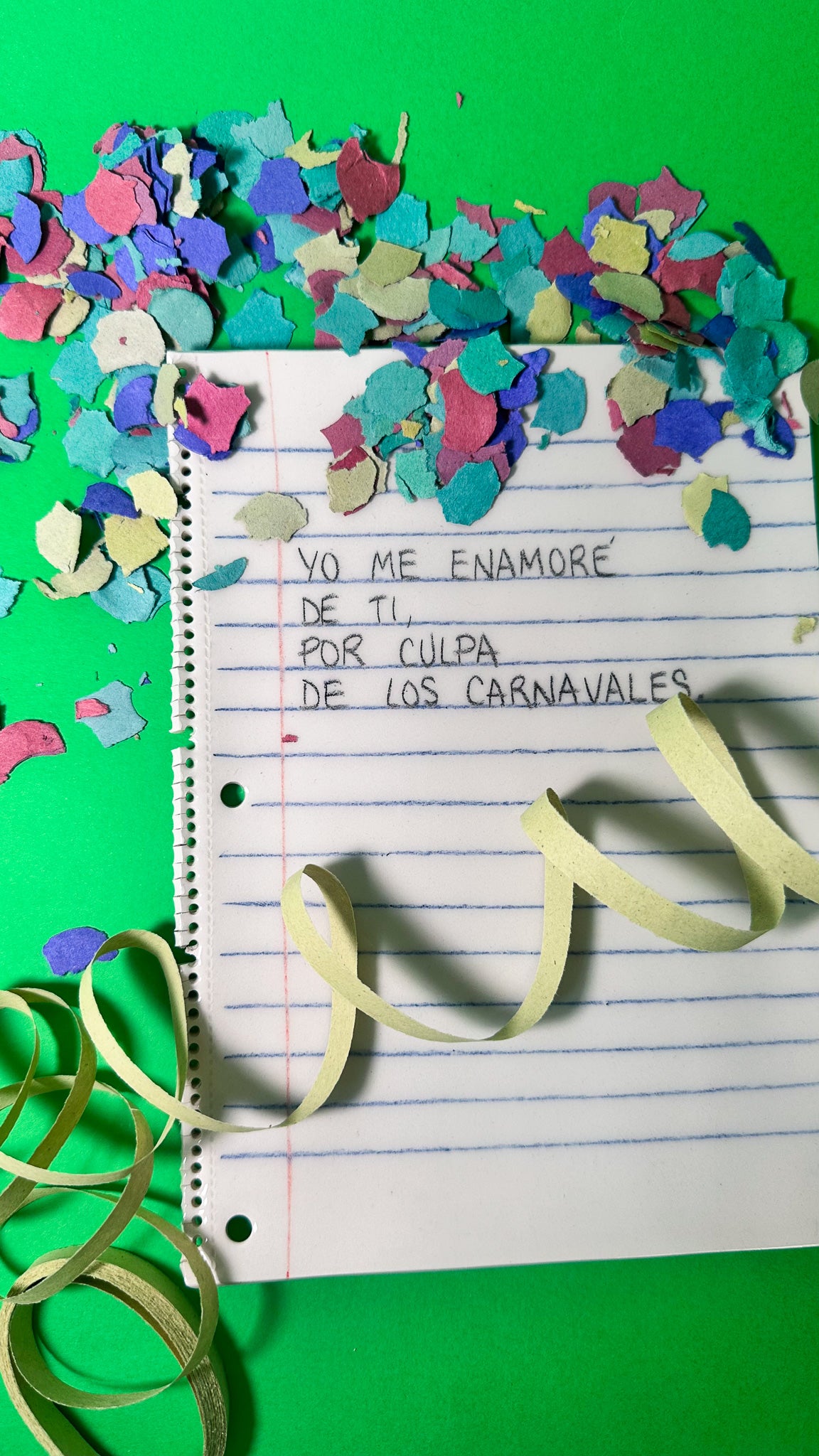 Plato cerámica Me enamoré de ti por culpa de los carnavales