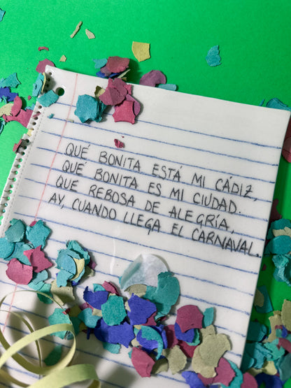 Plato cerámica Qué bonita está mi Cádiz