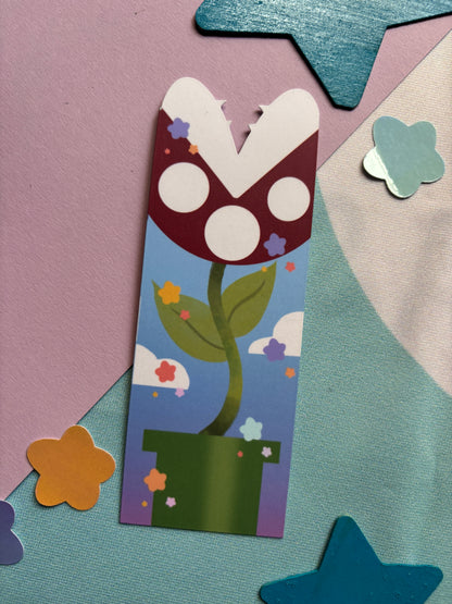 Marcapáginas de Planta Piraña del Mario