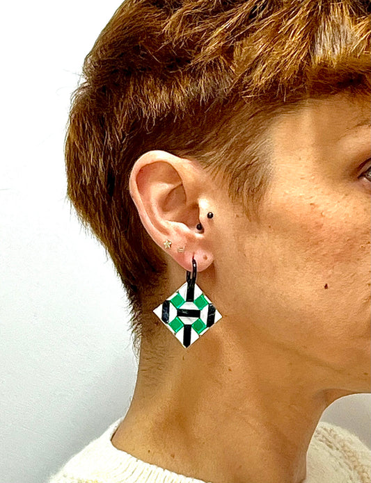 Pendientes azulejos Reales Alcázares de Sevilla