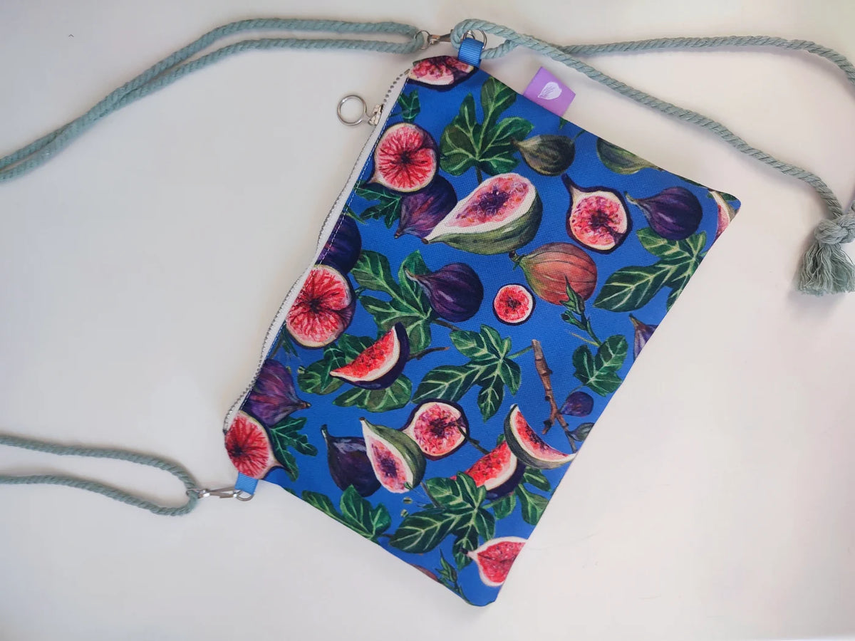 Mini bolso azul higos