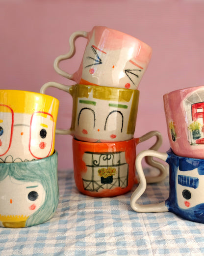 Las tazas vecinas: asomás al balcón