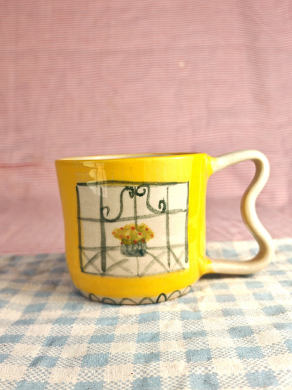 Las tazas vecinas: asomás al balcón