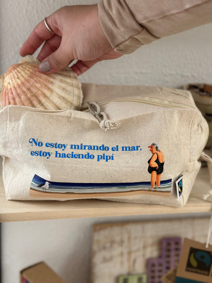 Large toiletry bag Grandma - I'm not looking at the sea, I'm peeing