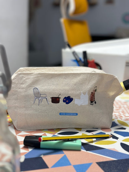 Grandma Large Toiletry Bag - Inside me I was born as a grandmother