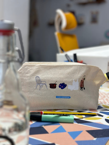 Grandma Large Toiletry Bag - Inside me I was born as a grandmother