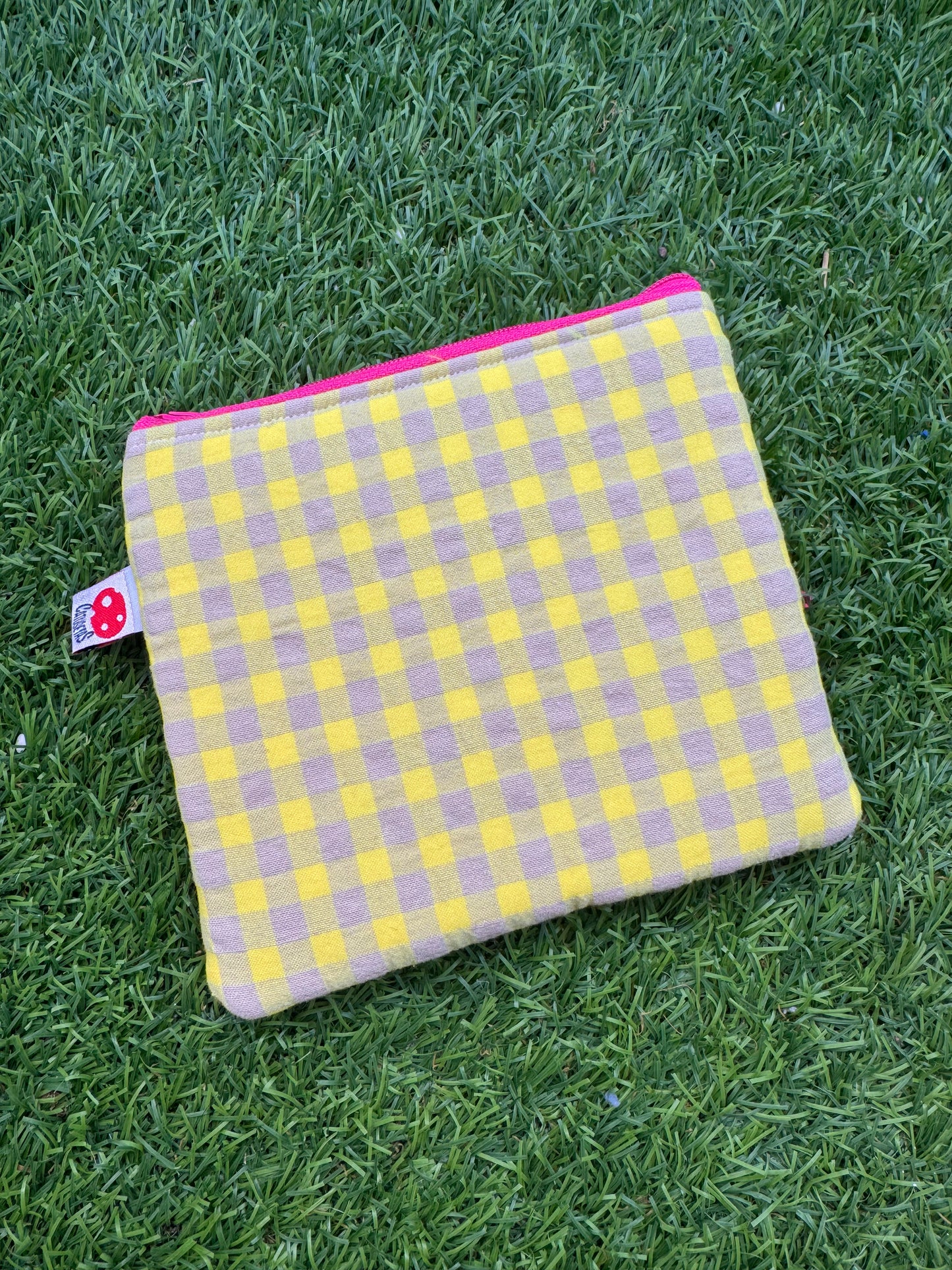 Vichy amarillo - Doble monedero