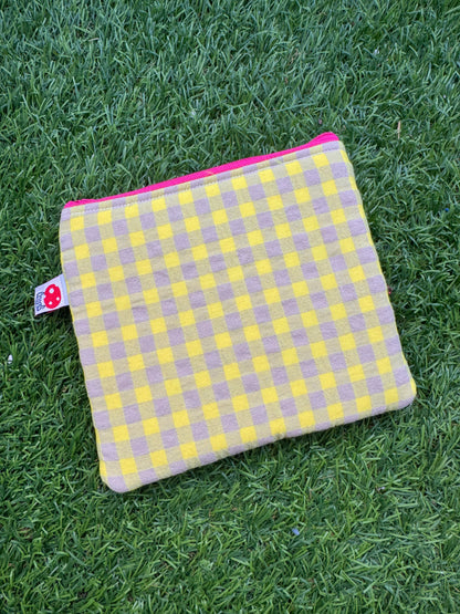 Vichy amarillo - Doble monedero