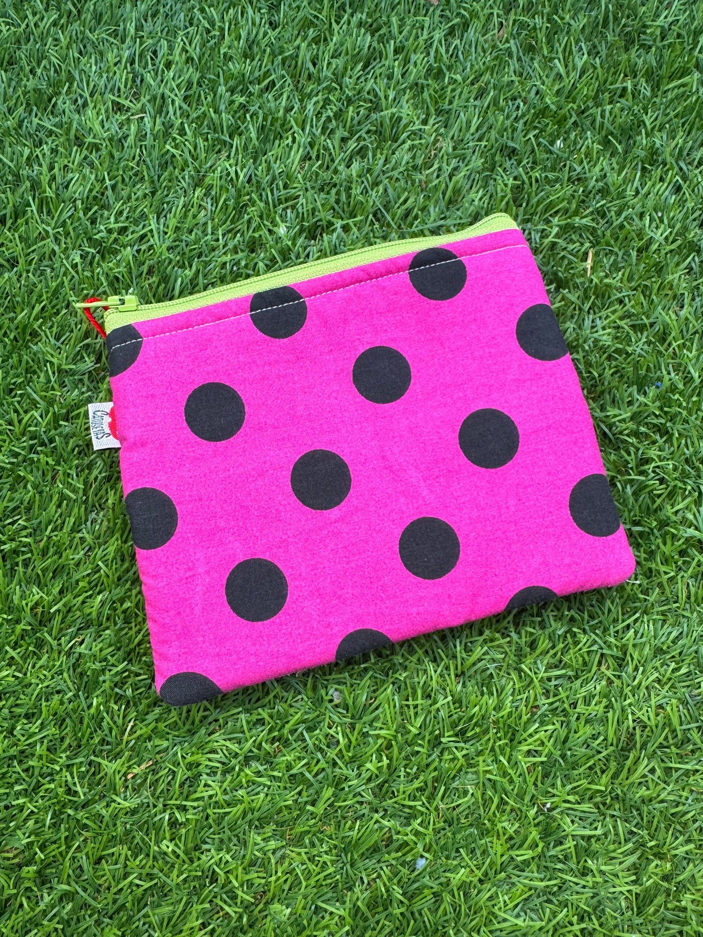 Morado lunares - Doble monedero