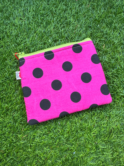 Morado lunares - Doble monedero