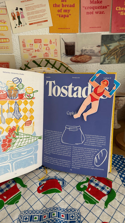 Marcapáginas Mujer en la piscina