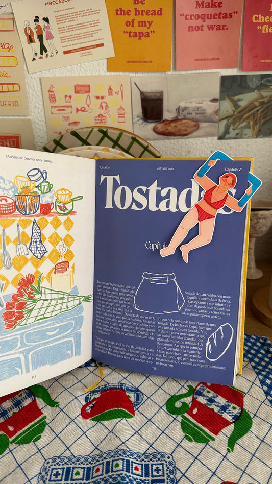 Marcapáginas Mujer en la piscina