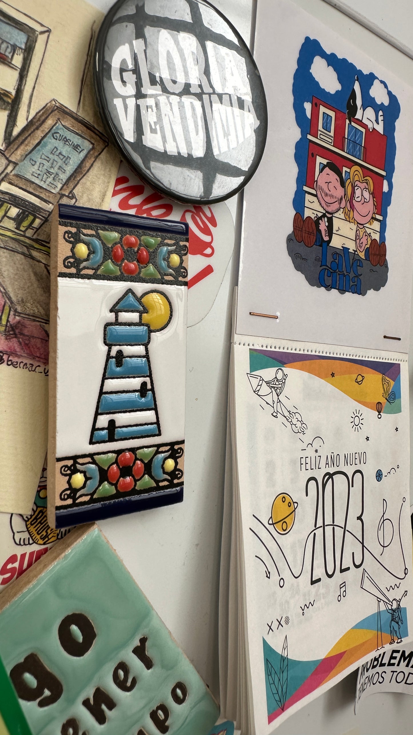 Imán faro de cerámica