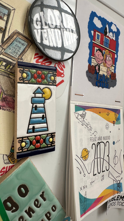 Imán faro de cerámica