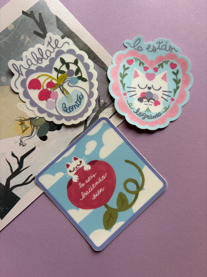 Pegatinas "De mí para ti" de Sara