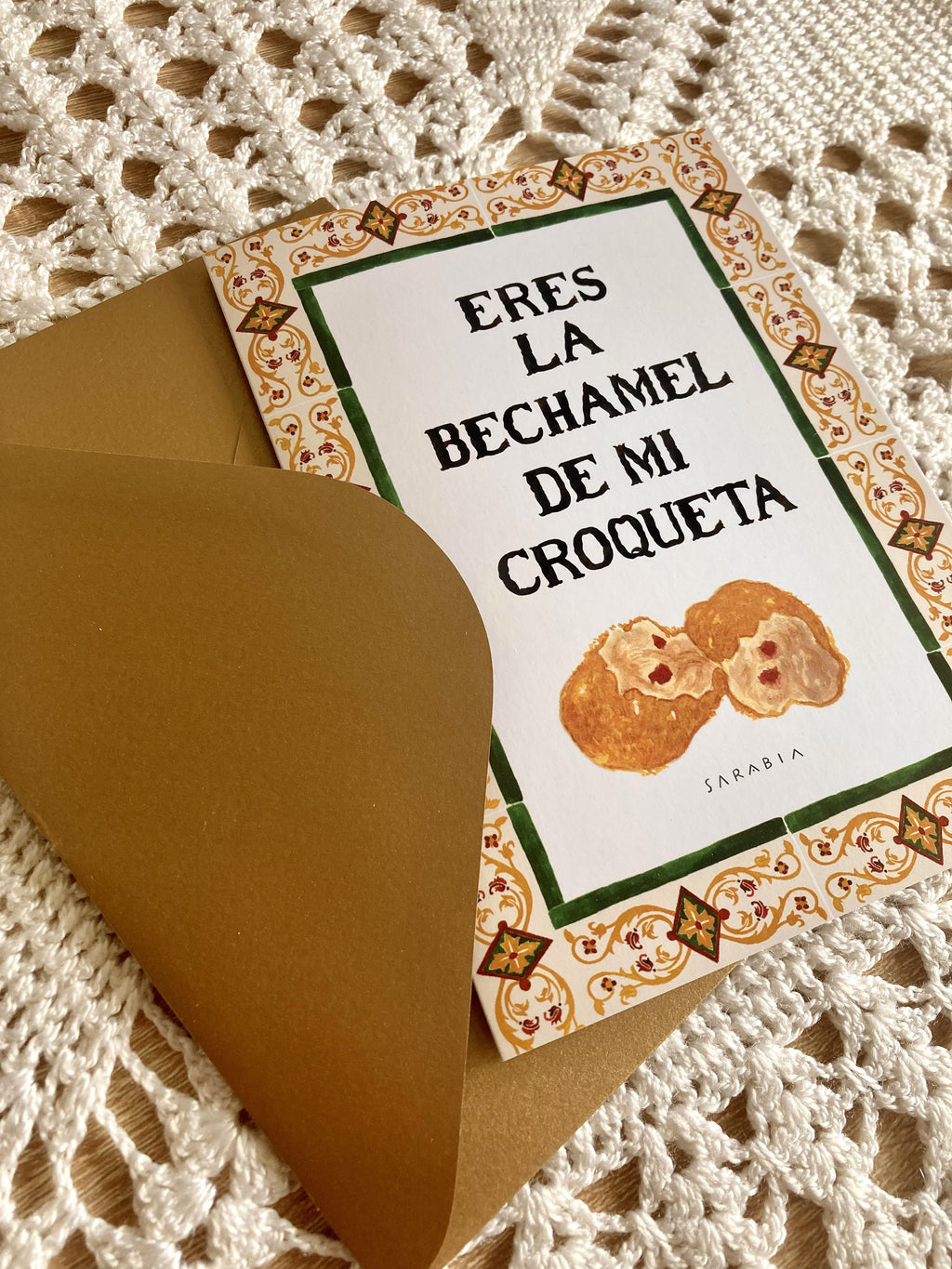 Lámina Eres la bechamel de mi croqueta