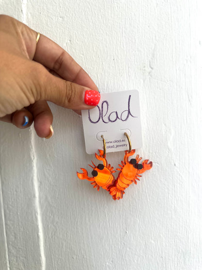 Pendientes langosta