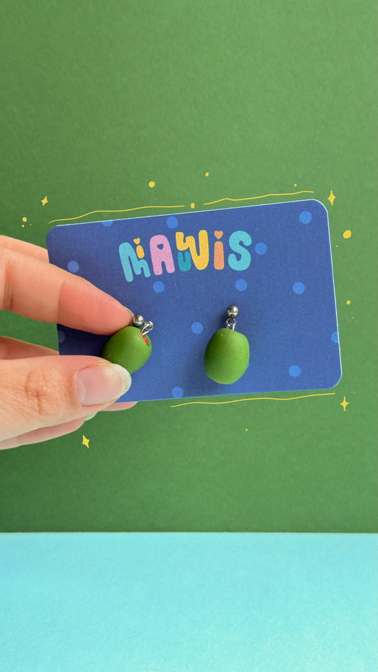 Pendientes de aceitunas
