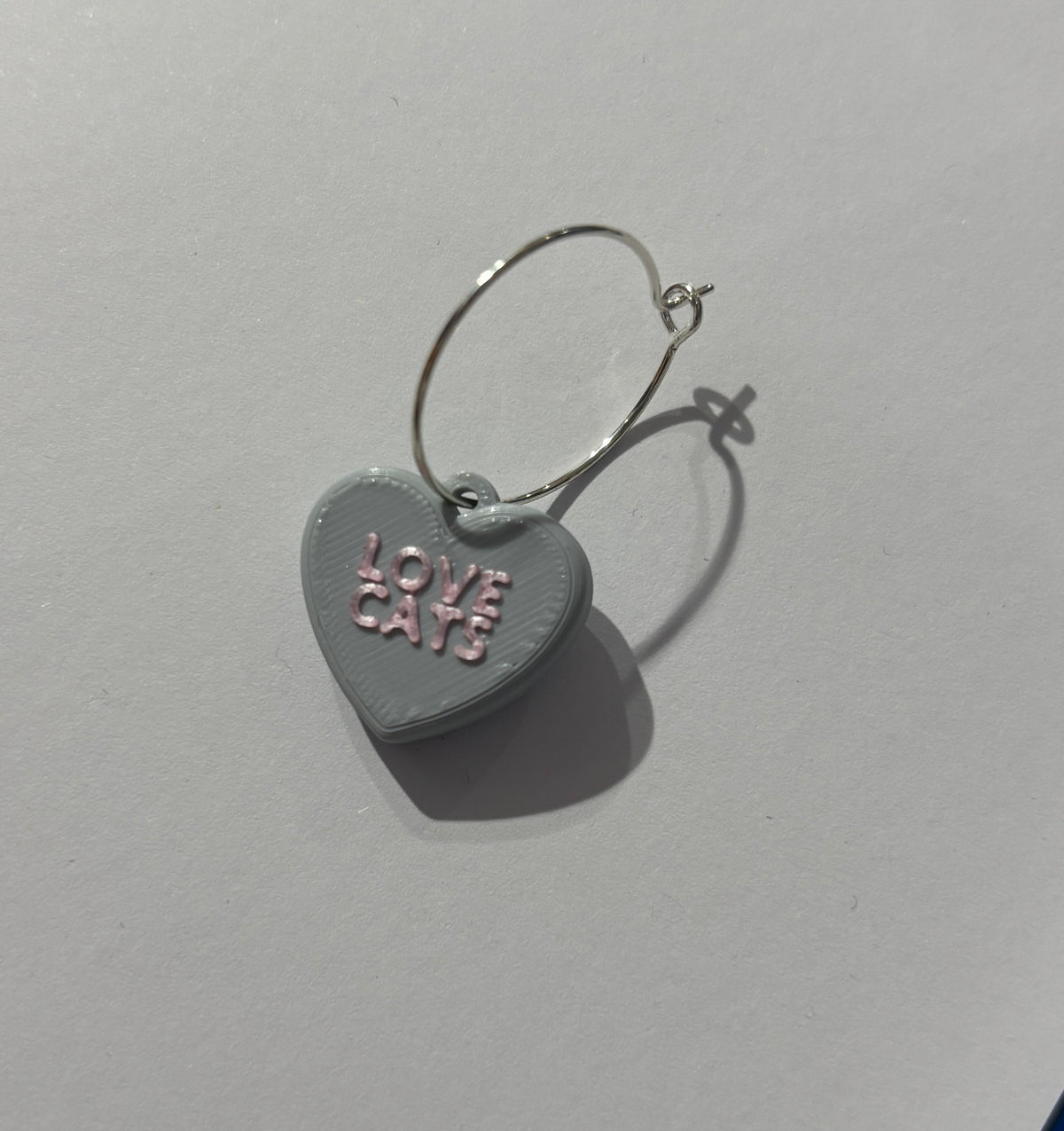 Pendientes Frase Corazón en inglés