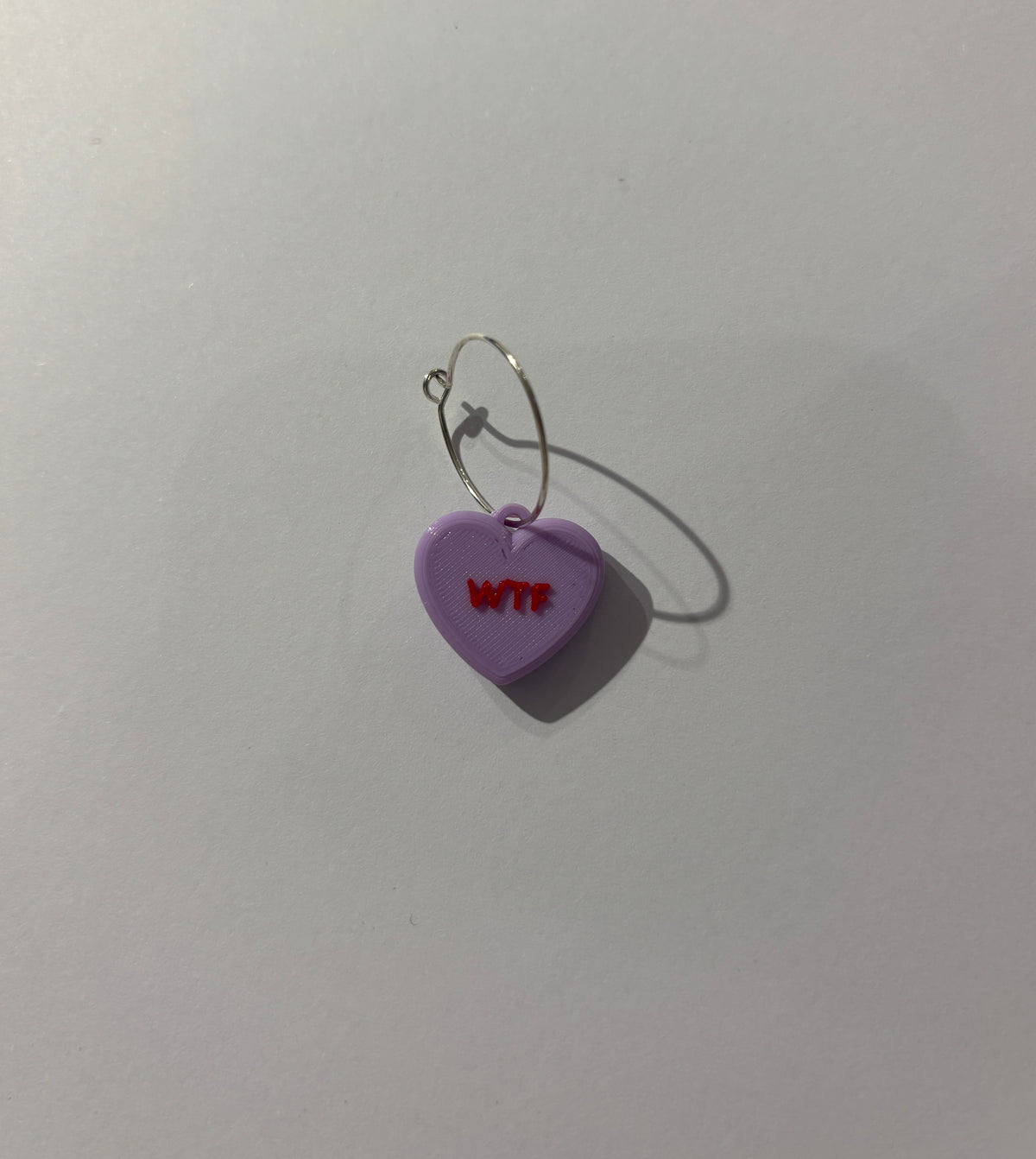 Pendientes Frase Corazón en inglés