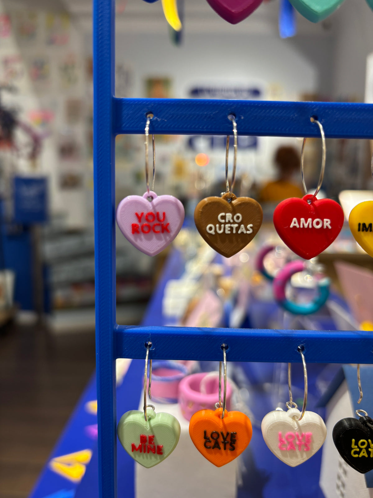 Pendientes Frase Corazón en inglés