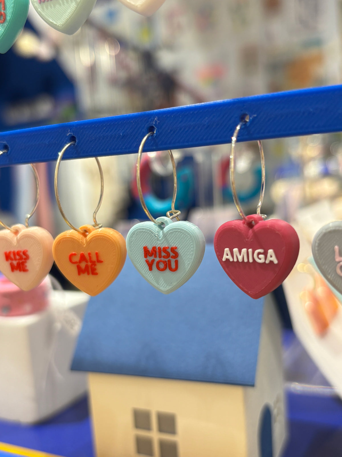 Pendientes Frase Corazón en inglés
