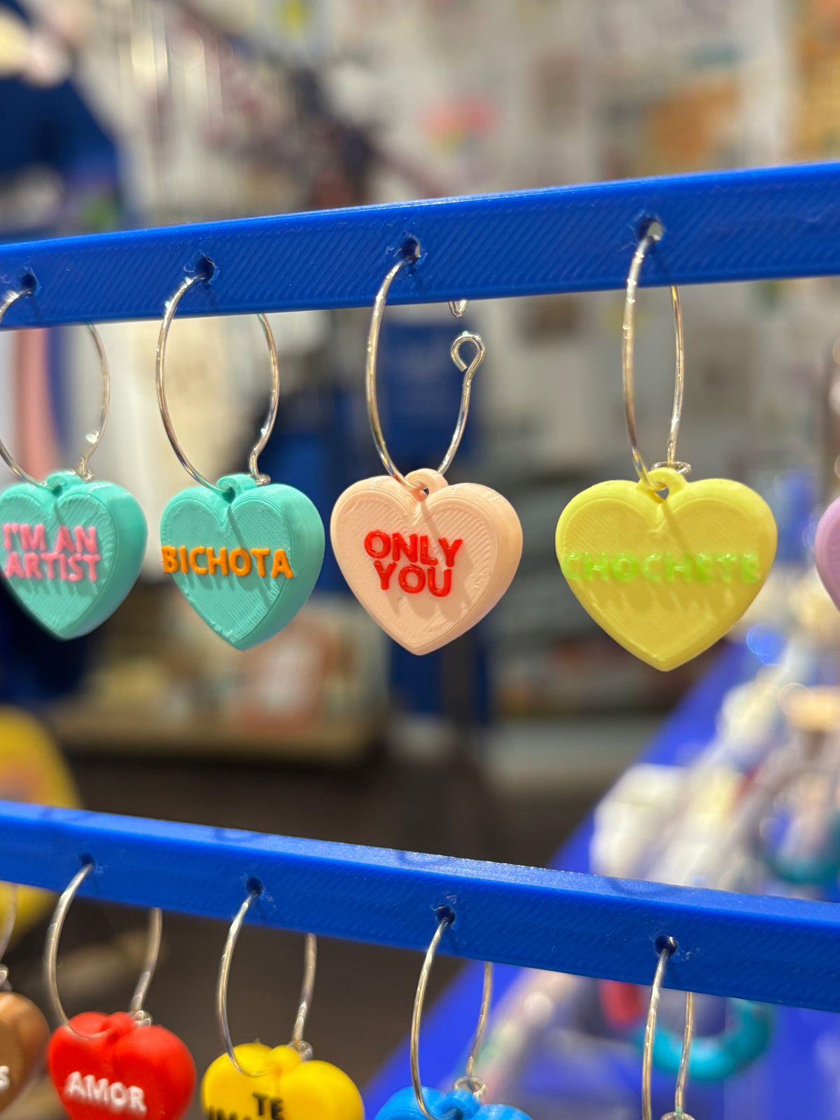 Pendientes Frase Corazón en inglés