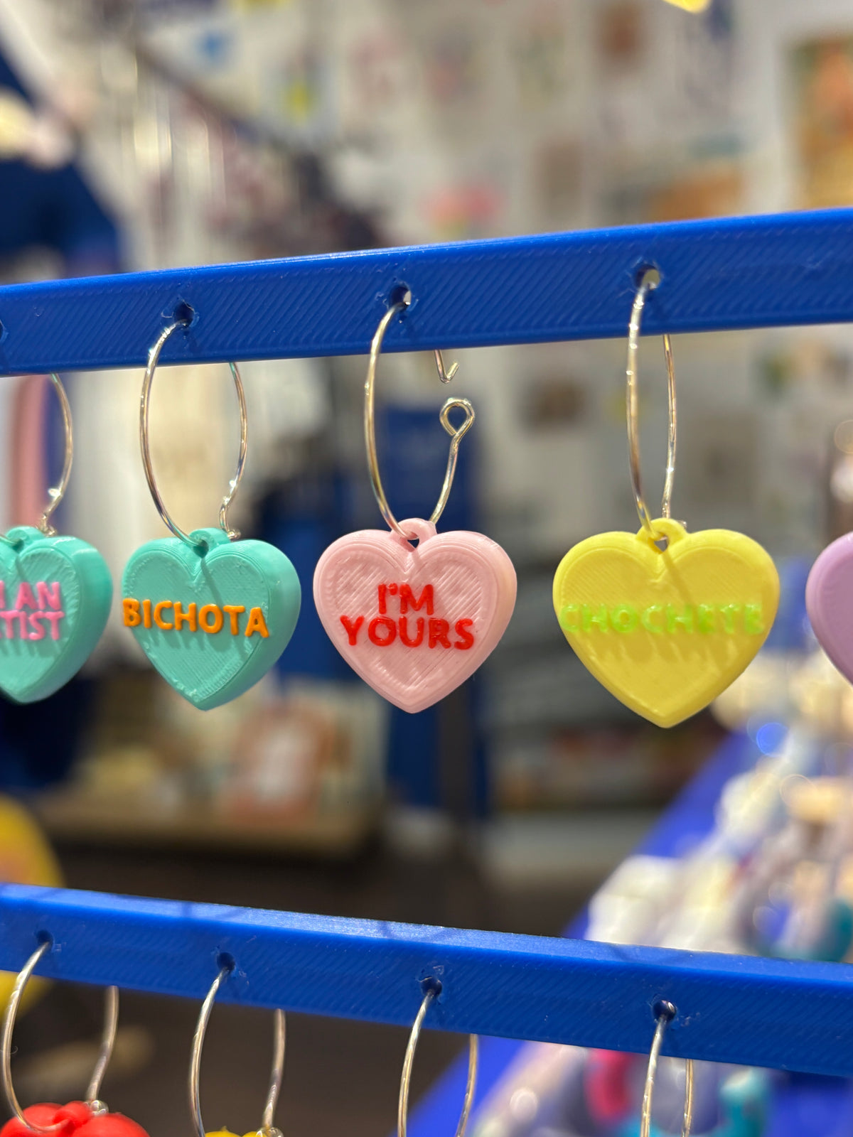 Pendientes Frase Corazón en inglés
