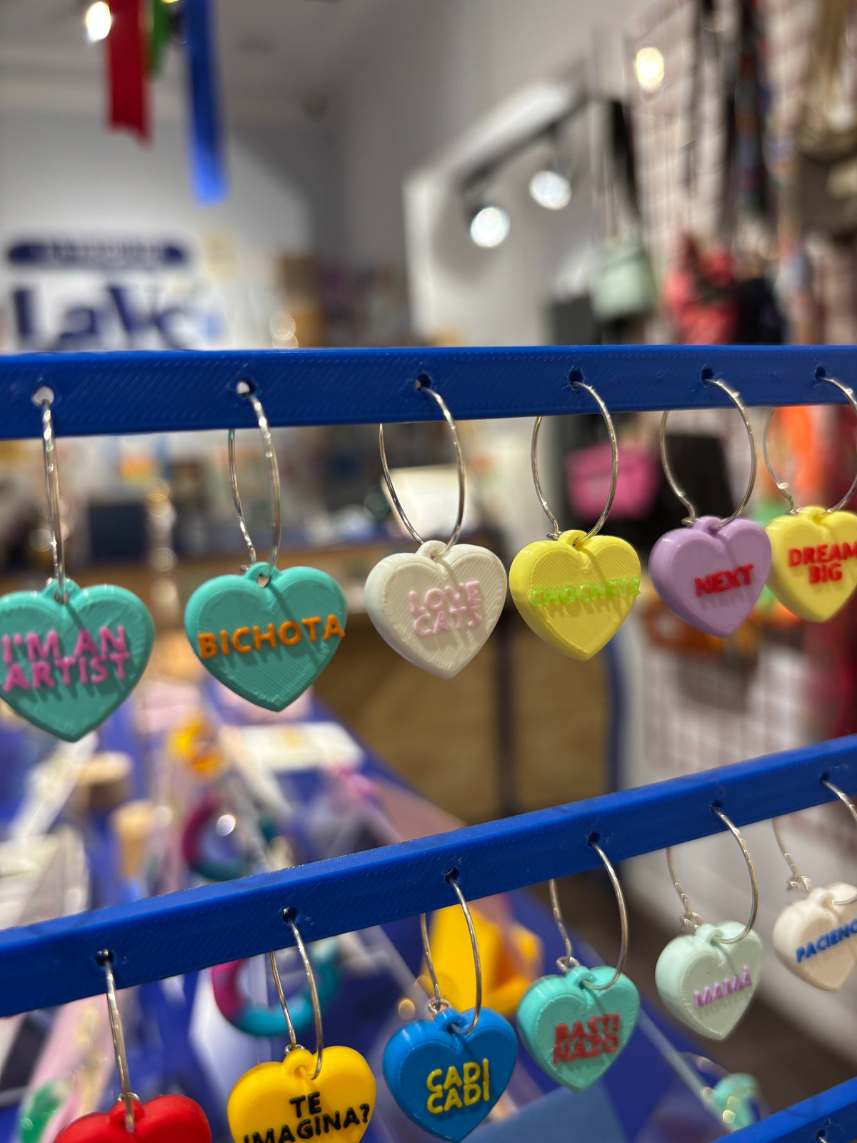 Pendientes Frase Corazón en inglés
