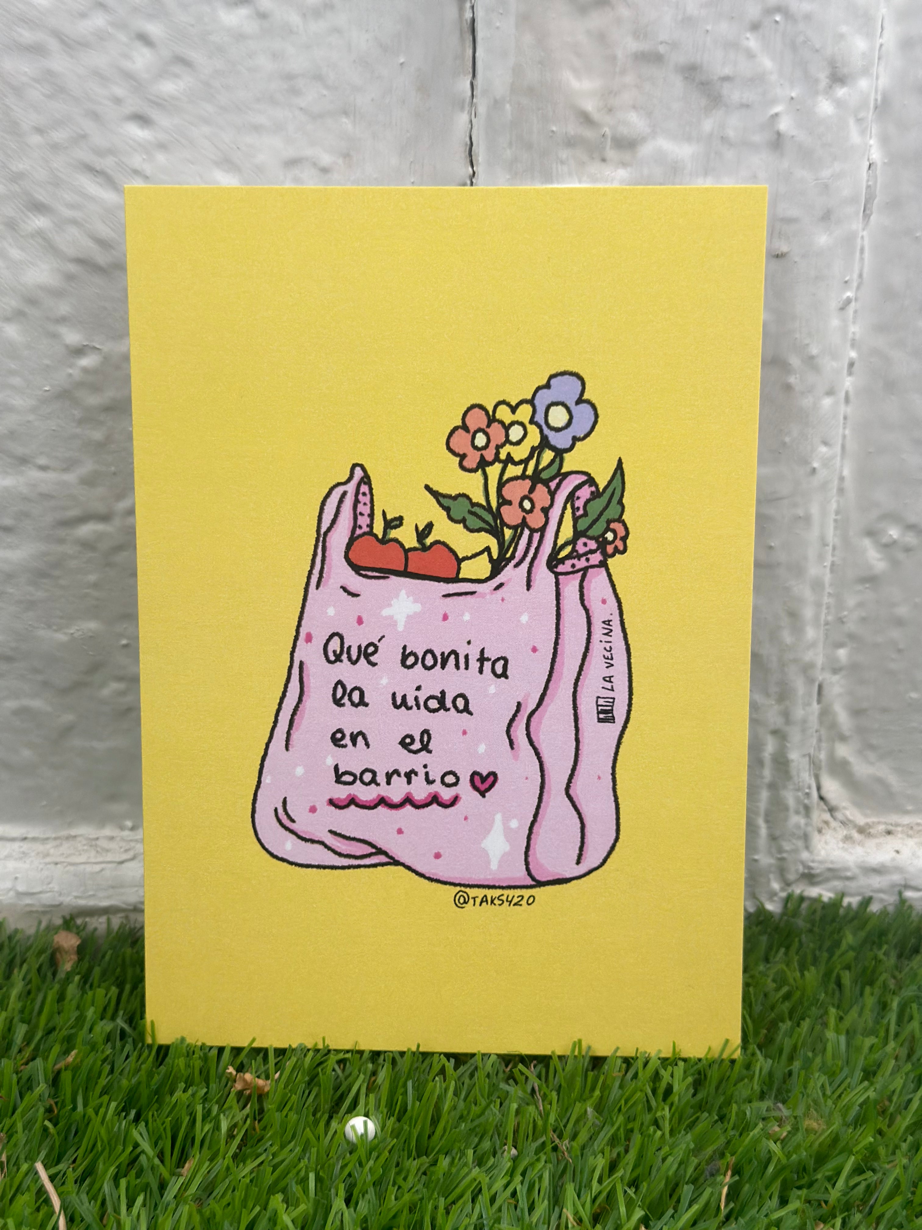Lámina Qué bonita la vida en el barrio