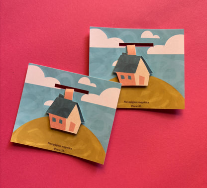 Marcapáginas magnético casita