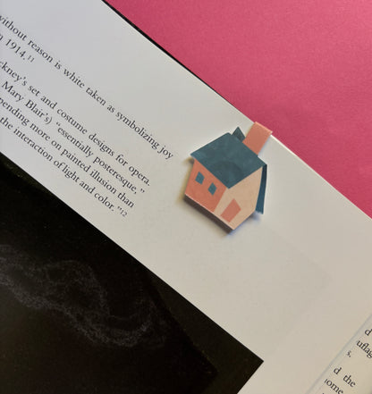 Marcapáginas magnético casita