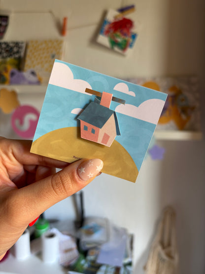 Marcapáginas magnético casita