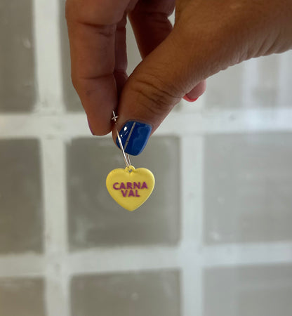 Pendiente Carnaval Corazón