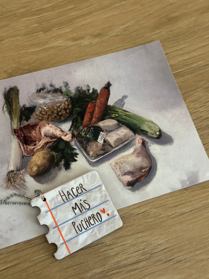 Collar  "Hacer más puchero" notas