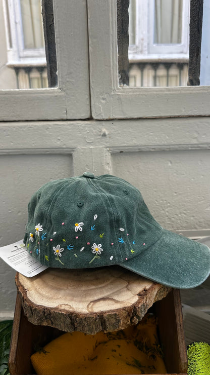Gorras bordadas margaritas