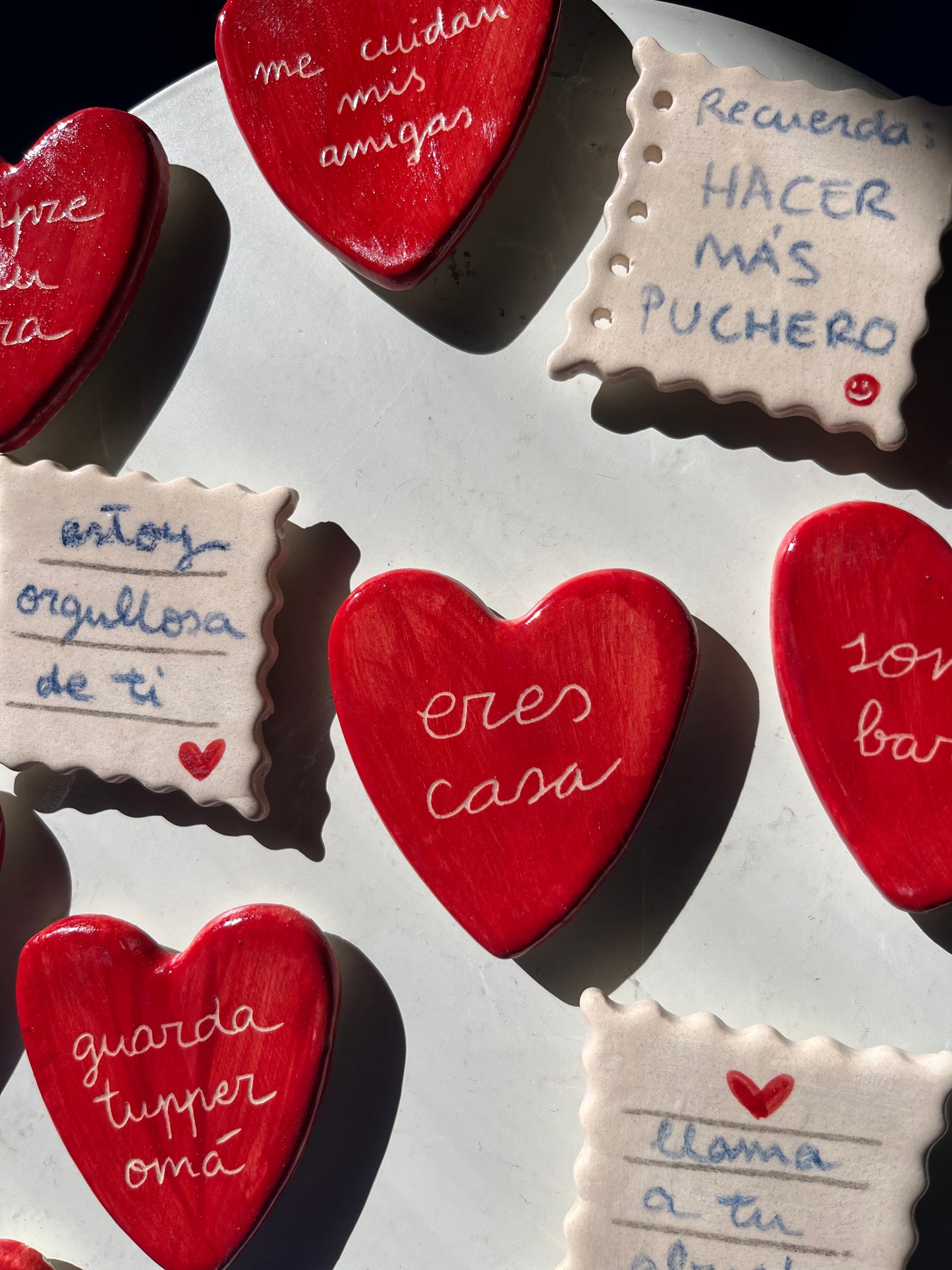 Imán Corazón con mensajes