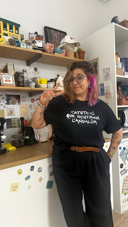 Camiseta Cateto tú - Negra