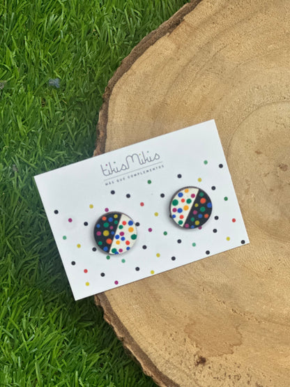 Pendientes mini lunares