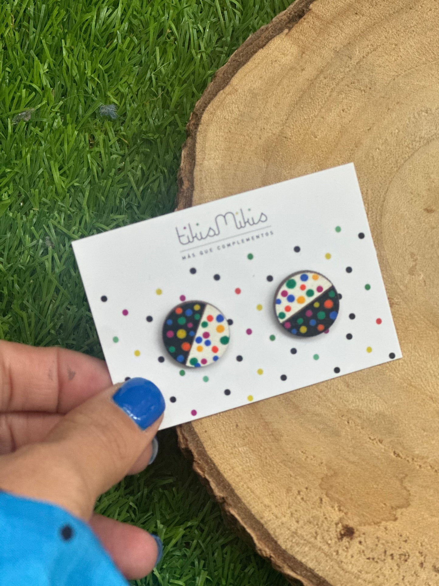 Pendientes mini lunares