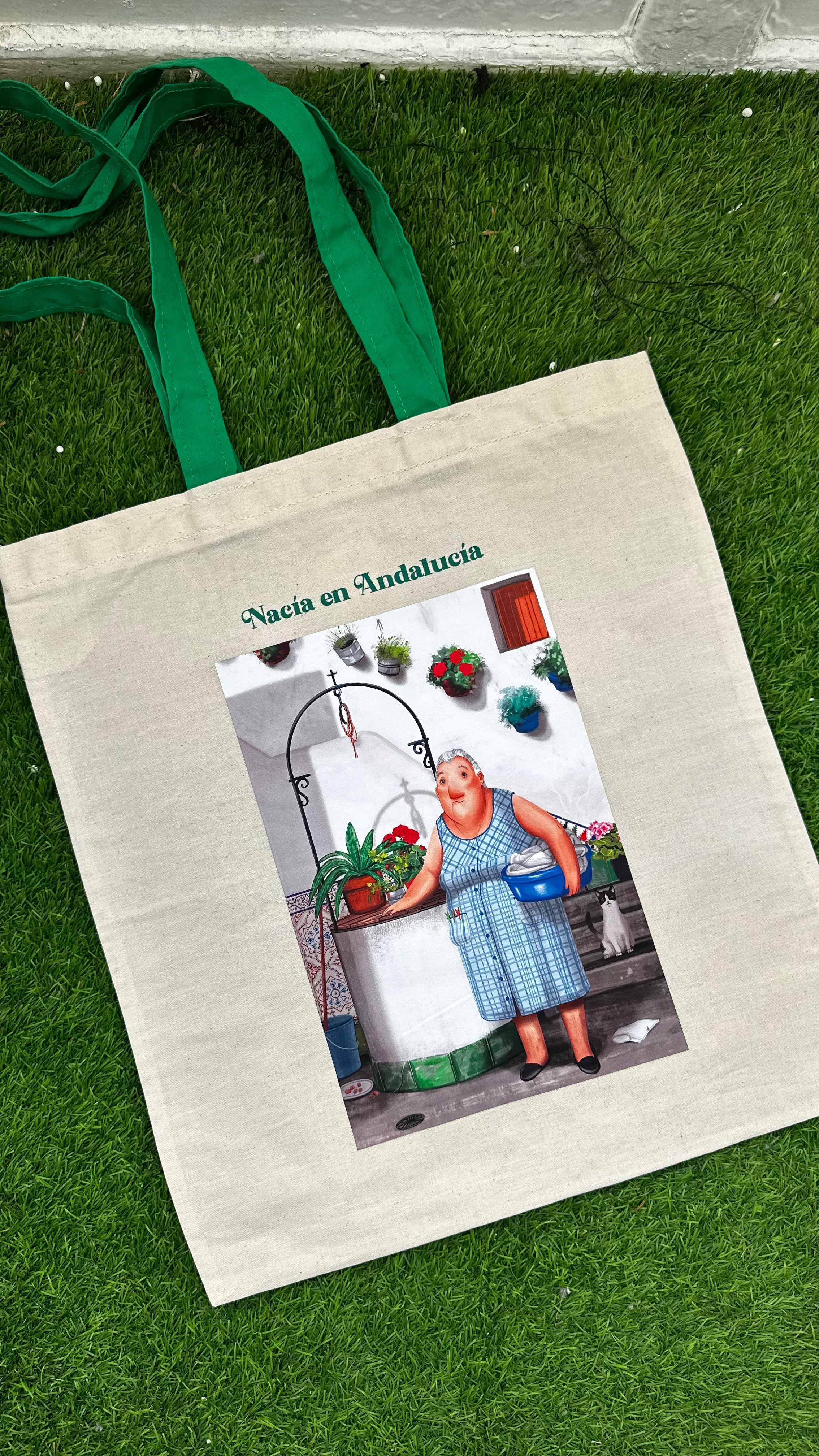 Totebag Abuela - Nacía en Andalucía con abuela
