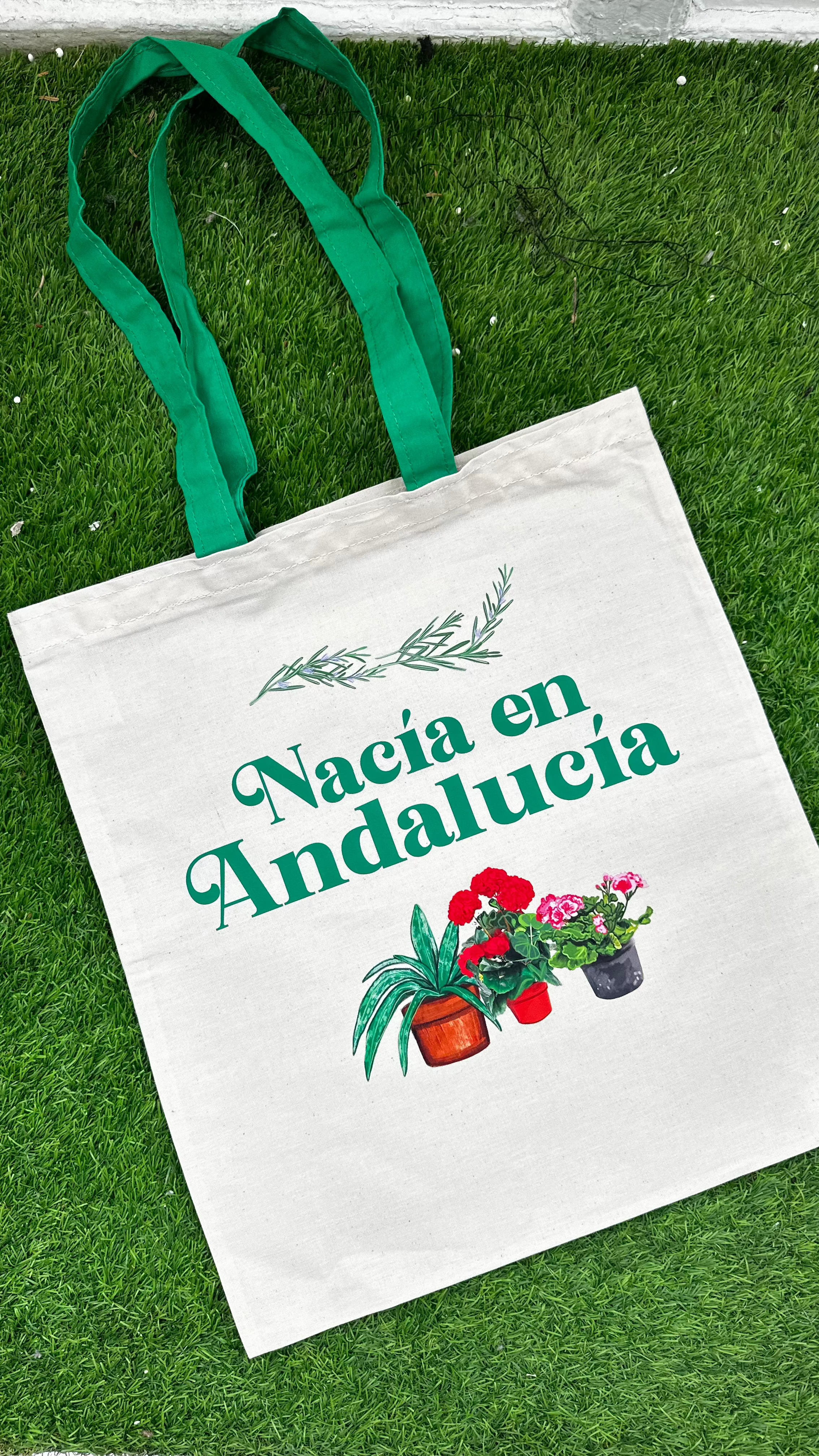 Totebag con frase - Nacía en Andalucía