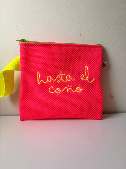 Neopreno rosa fluor - Hasta el coño - Neceser